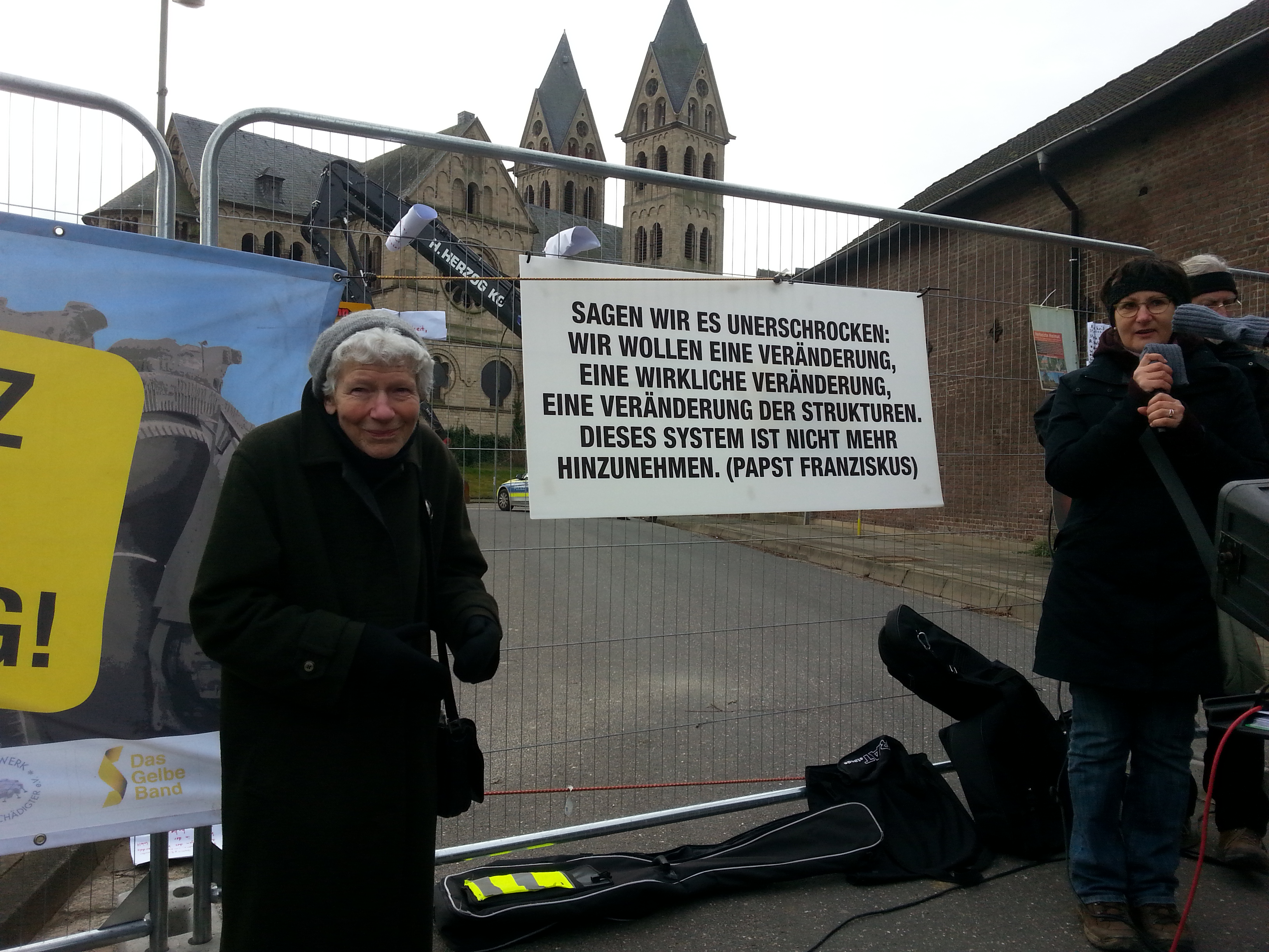 Prière politique à Immerath, 7 Jan. 2018